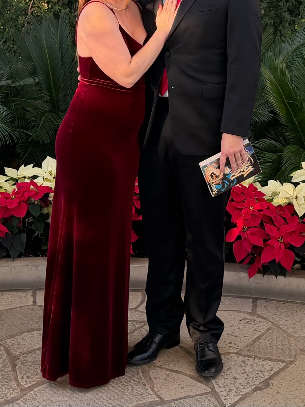 Lulu's Burgundy Velvet Maxi Dress